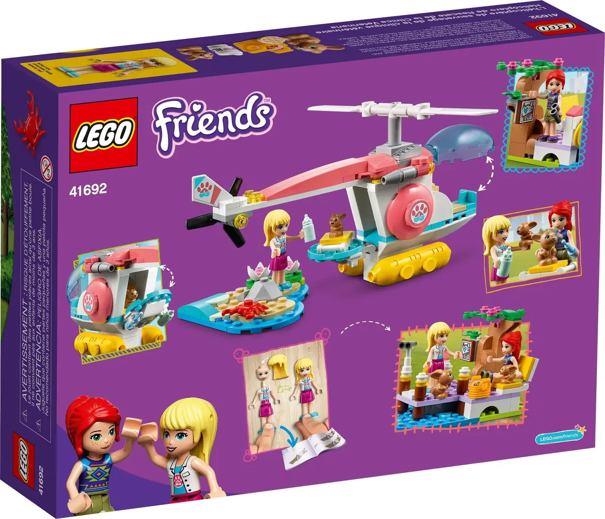 LEGO Friends 41692 Vet Clinic Rescue Helicopter set, image 5