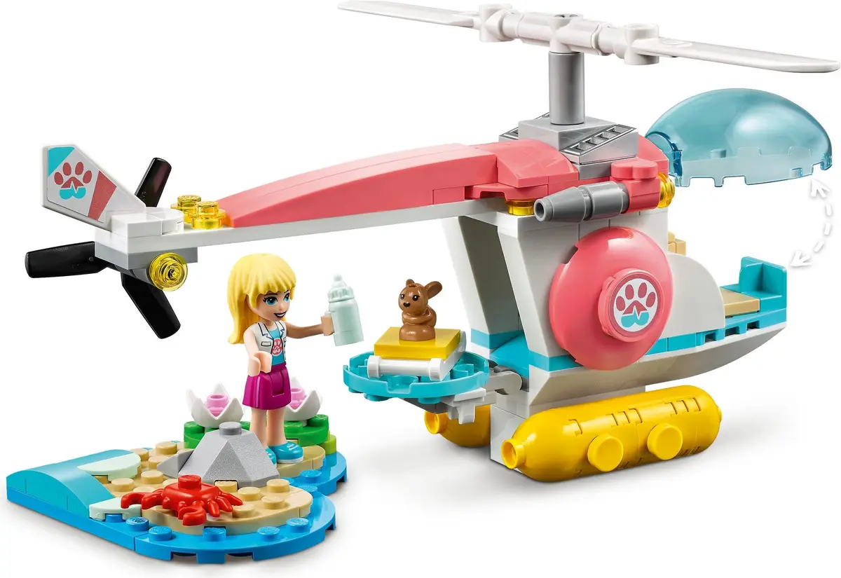 LEGO Friends 41692 Vet Clinic Rescue Helicopter set, image 12