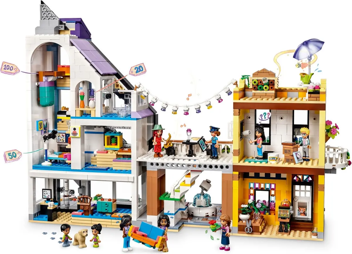 LEGO Friends 41732 Downtown Flower and Design Stores set, image 5