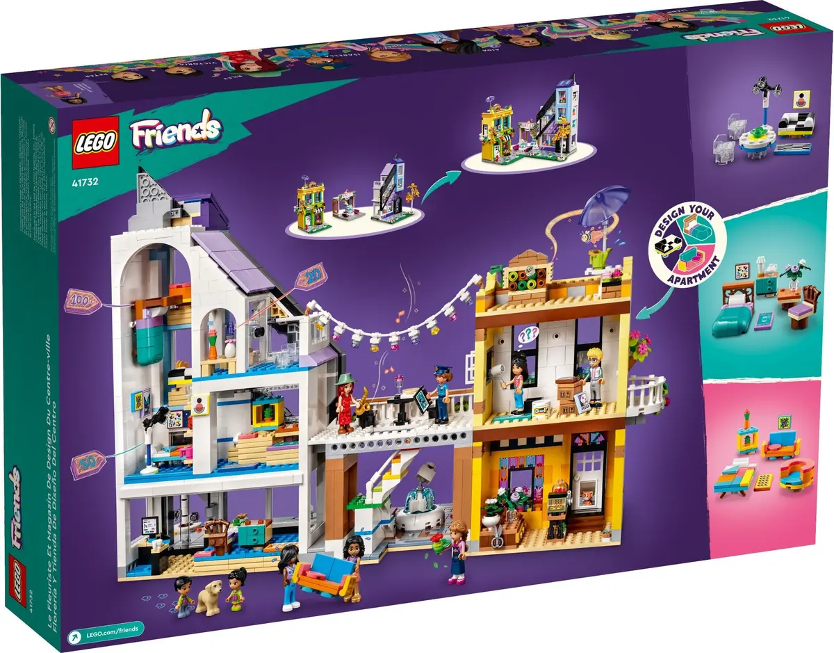 LEGO Friends 41732 Downtown Flower and Design Stores set, image 12