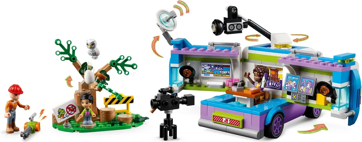 LEGO Friends 41749 Newsroom Van set, image 3