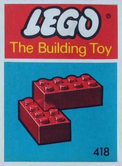 LEGO System 418 2 x 4 Bricks (The Building Toy) set