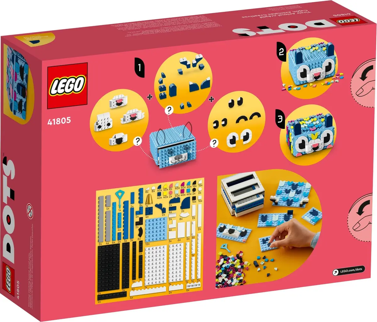 LEGO Dots 41805 Creative Animal Drawer set, image 10