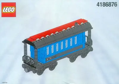 LEGO Trains 4186876 Blue Passenger Wagon set