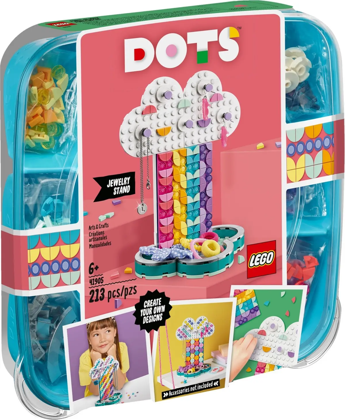 LEGO Dots 41905 Rainbow Jewellery Stand set, image 2