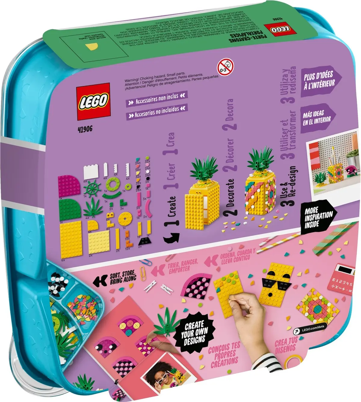 LEGO Dots 41906 Pineapple Pencil Holder set, image 4