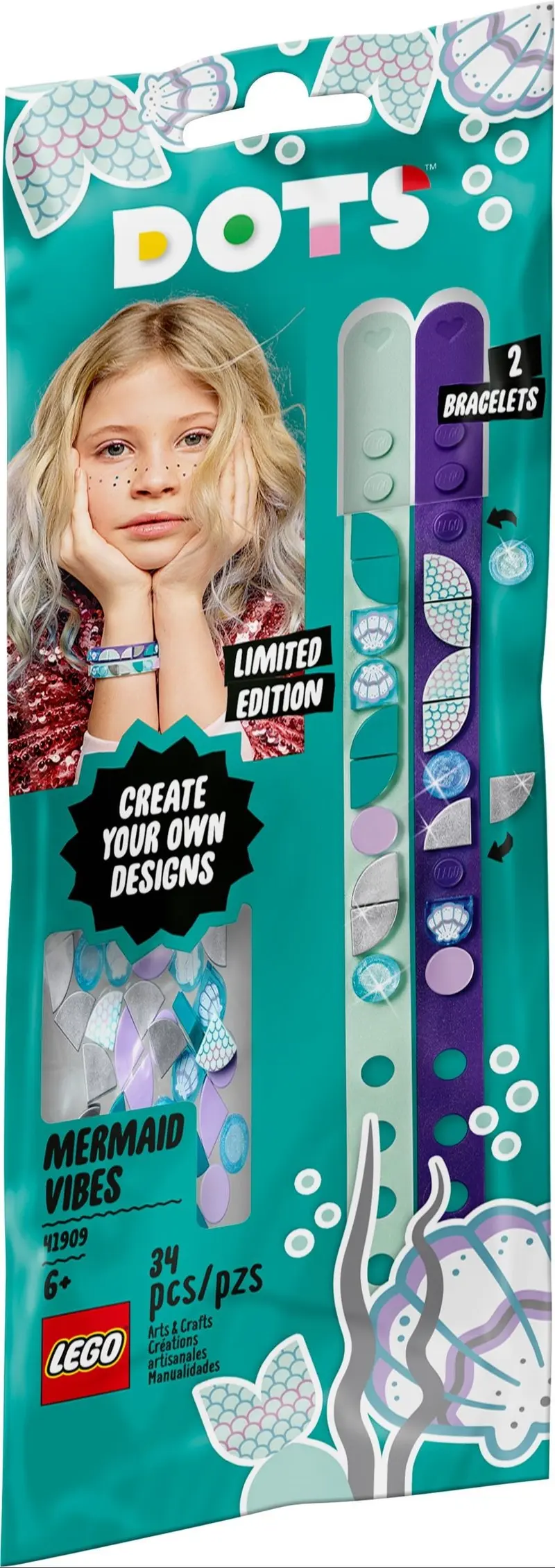 LEGO Dots 41909 Mermaid Vibes Bracelets set, image 2