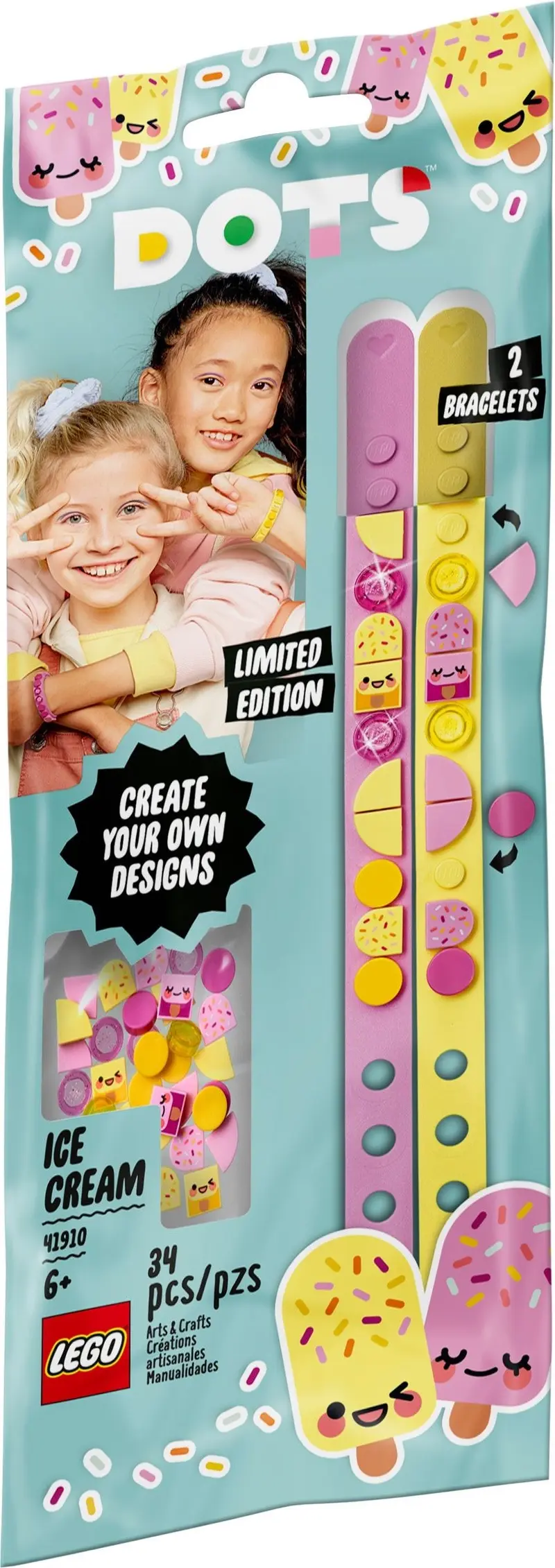 LEGO Dots 41910 Ice Cream Besties Bracelets set, image 2