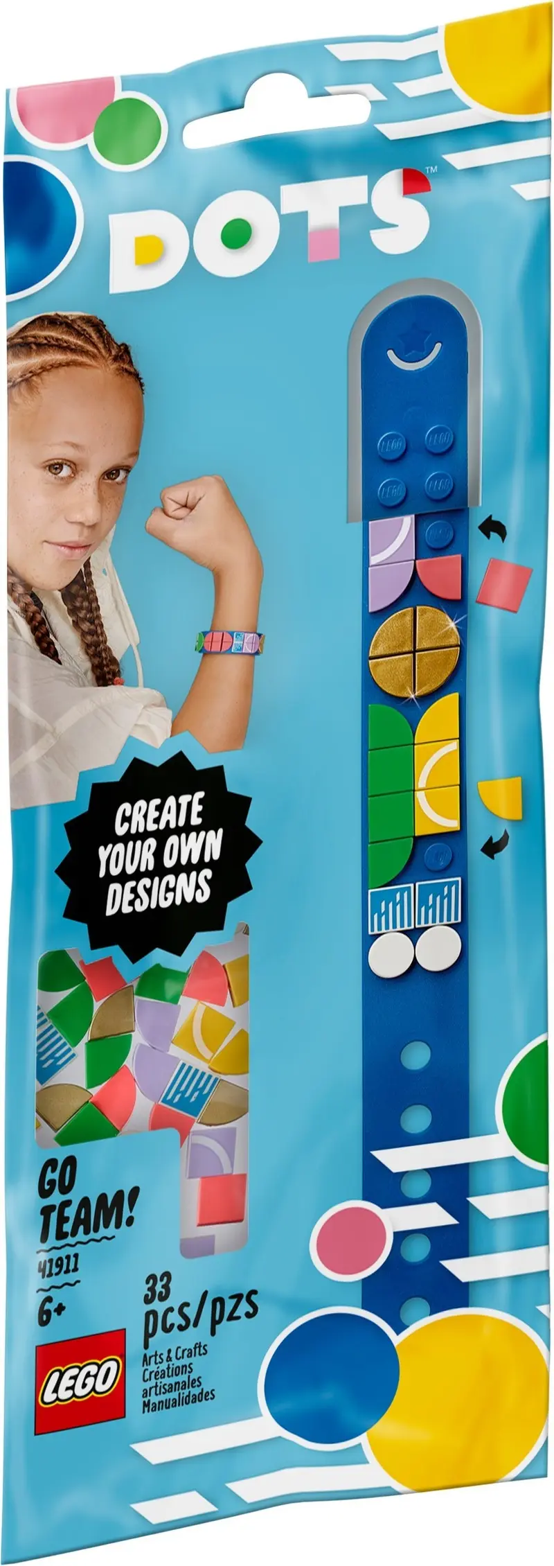 LEGO Dots 41911 Go Team! Bracelet set, image 2