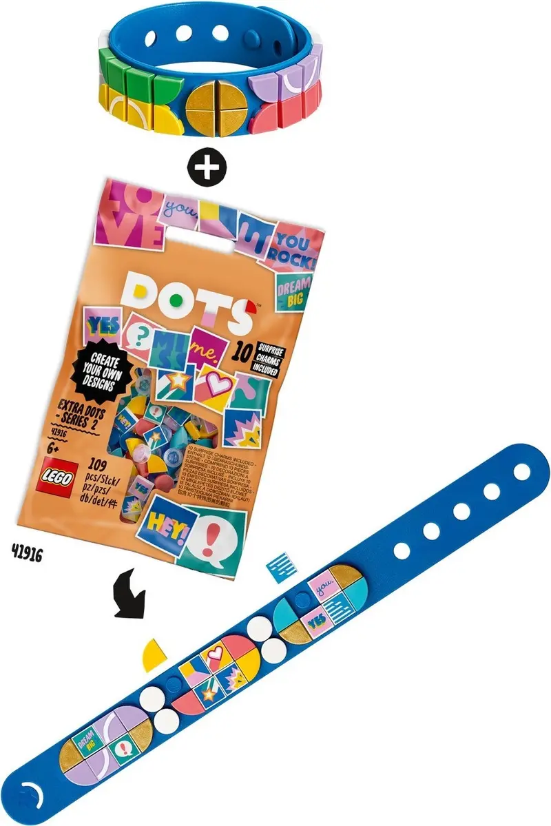 LEGO Dots 41911 Go Team! Bracelet set, image 8
