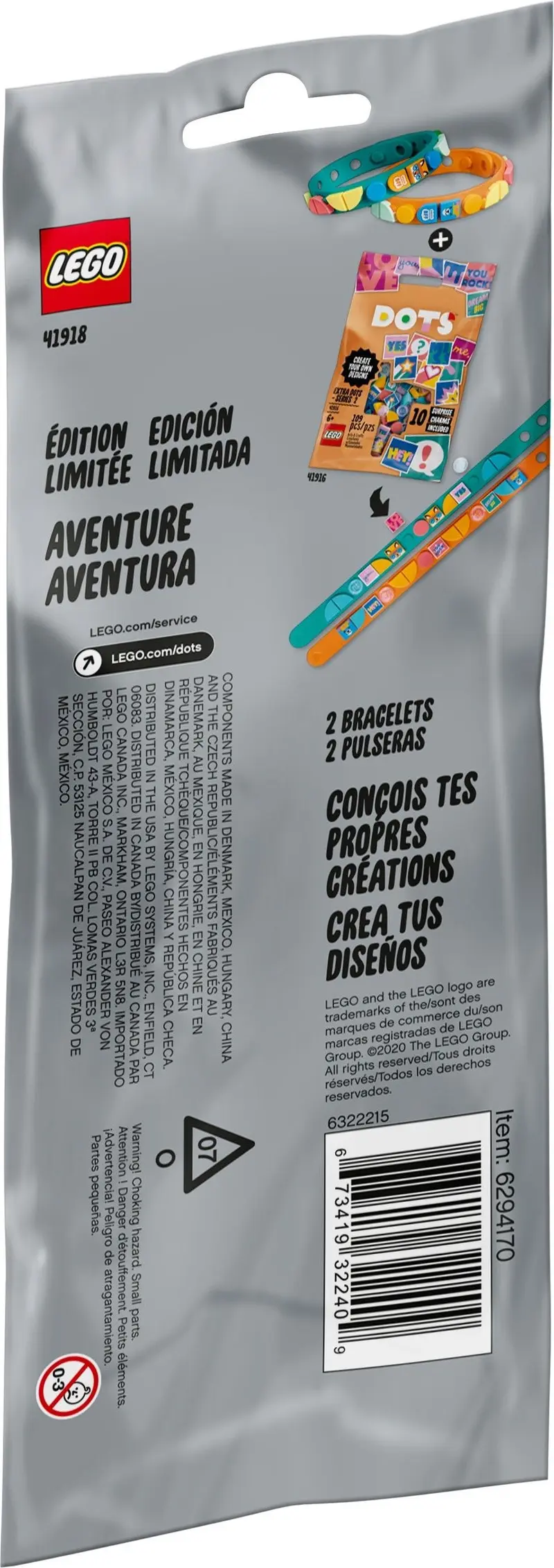 LEGO Dots 41918 Adventure Bracelets set, image 5
