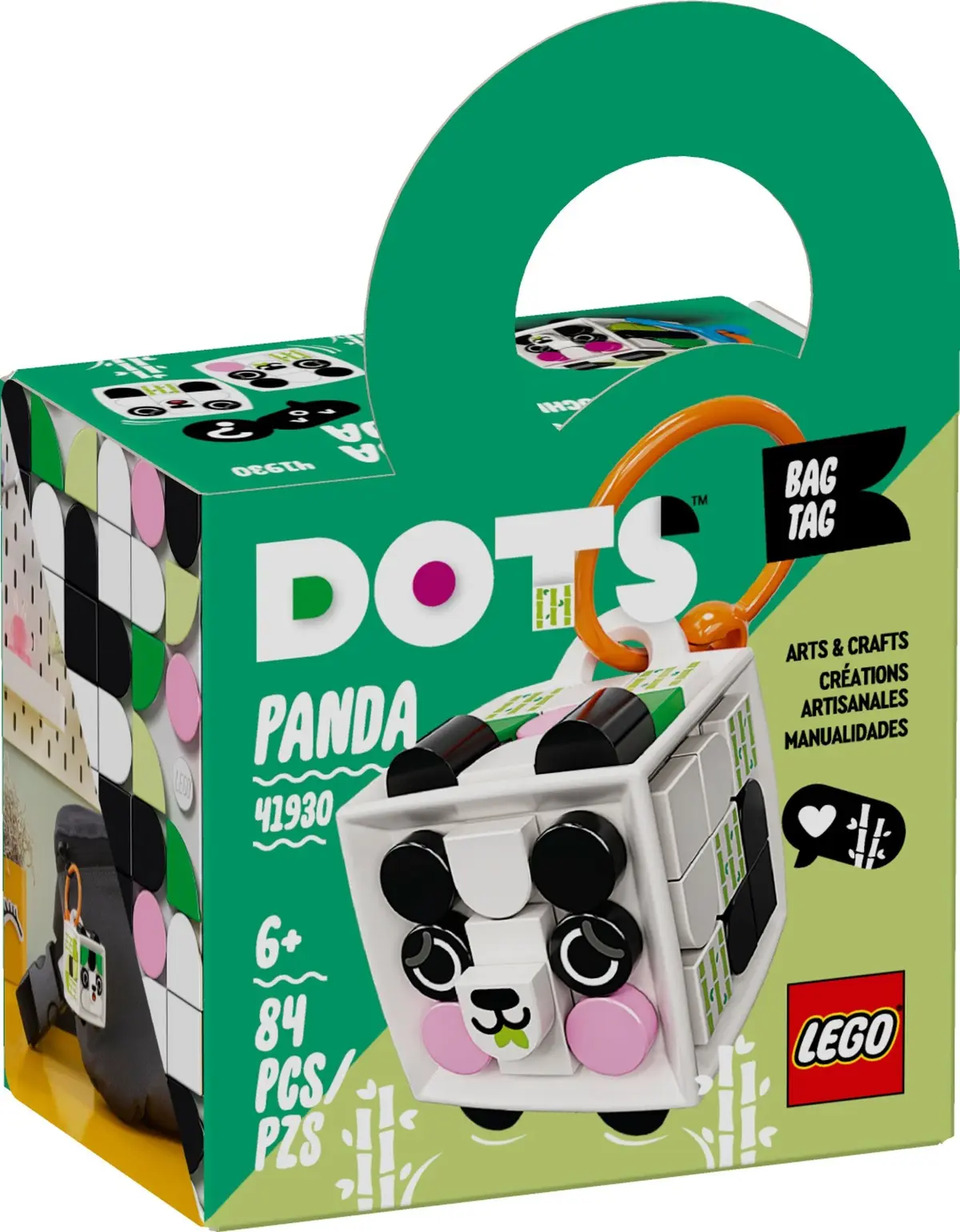 LEGO Dots 41930 Bag Tag Panda set, image 2