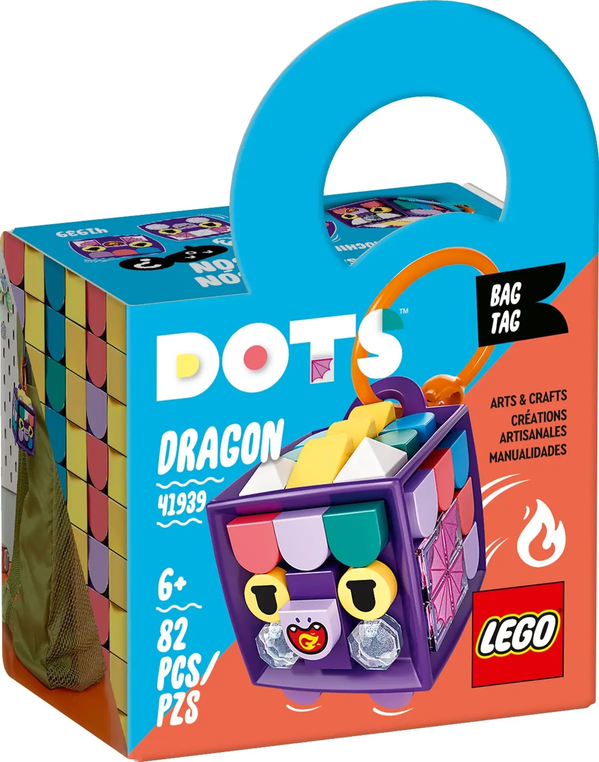 LEGO Dots 41939 Bag Tag Dragon set, image 2