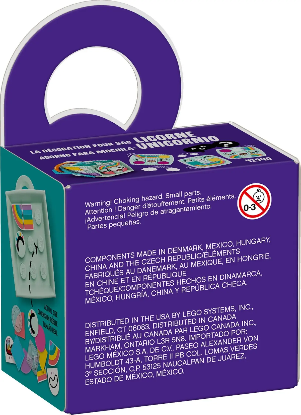 LEGO Dots 41940 Bag Tag Unicorn set, image 3