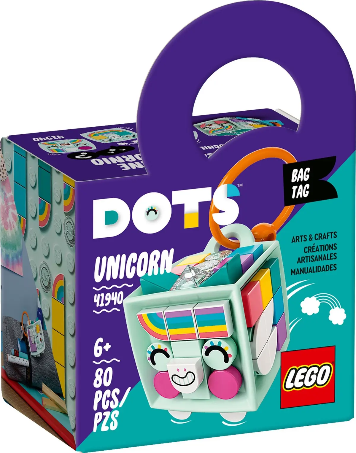 LEGO Dots 41940 Bag Tag Unicorn set, image 2