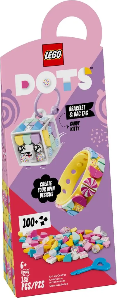 LEGO Dots 41944 Candy Kitty Bracelet & Bag Tag set, image 2