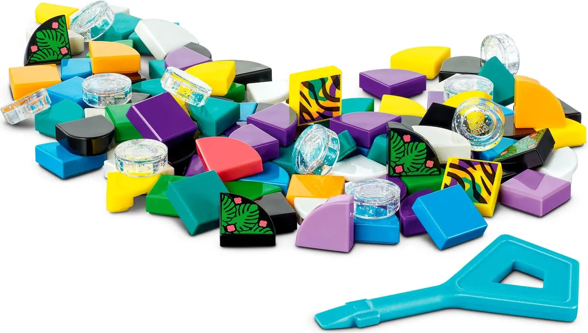 LEGO Dots 41945 Neon Tiger Bracelet & Bag Tag set, image 4