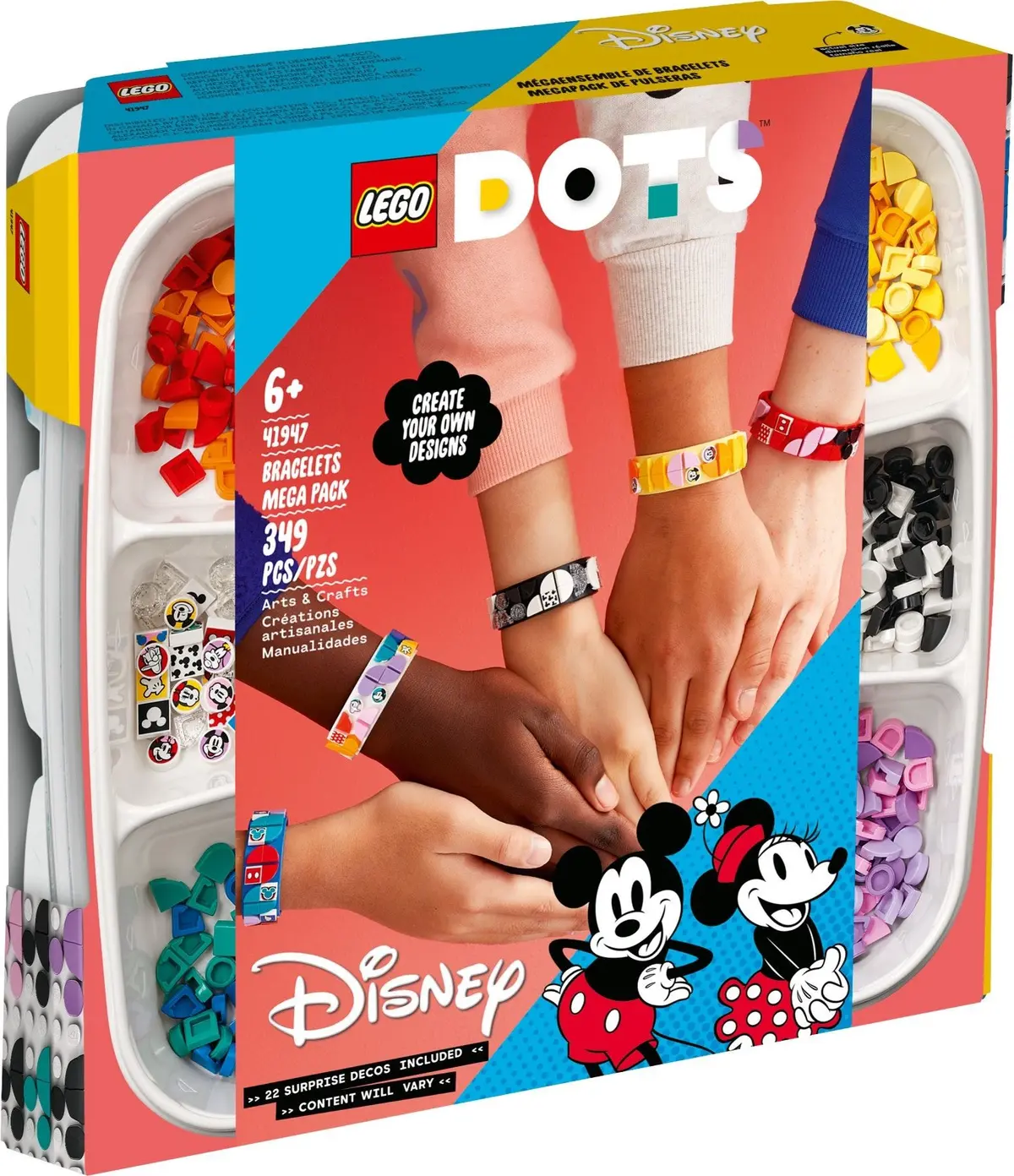LEGO Dots 41947 Mickey and Friends Bracelets Mega Pack set, image 2