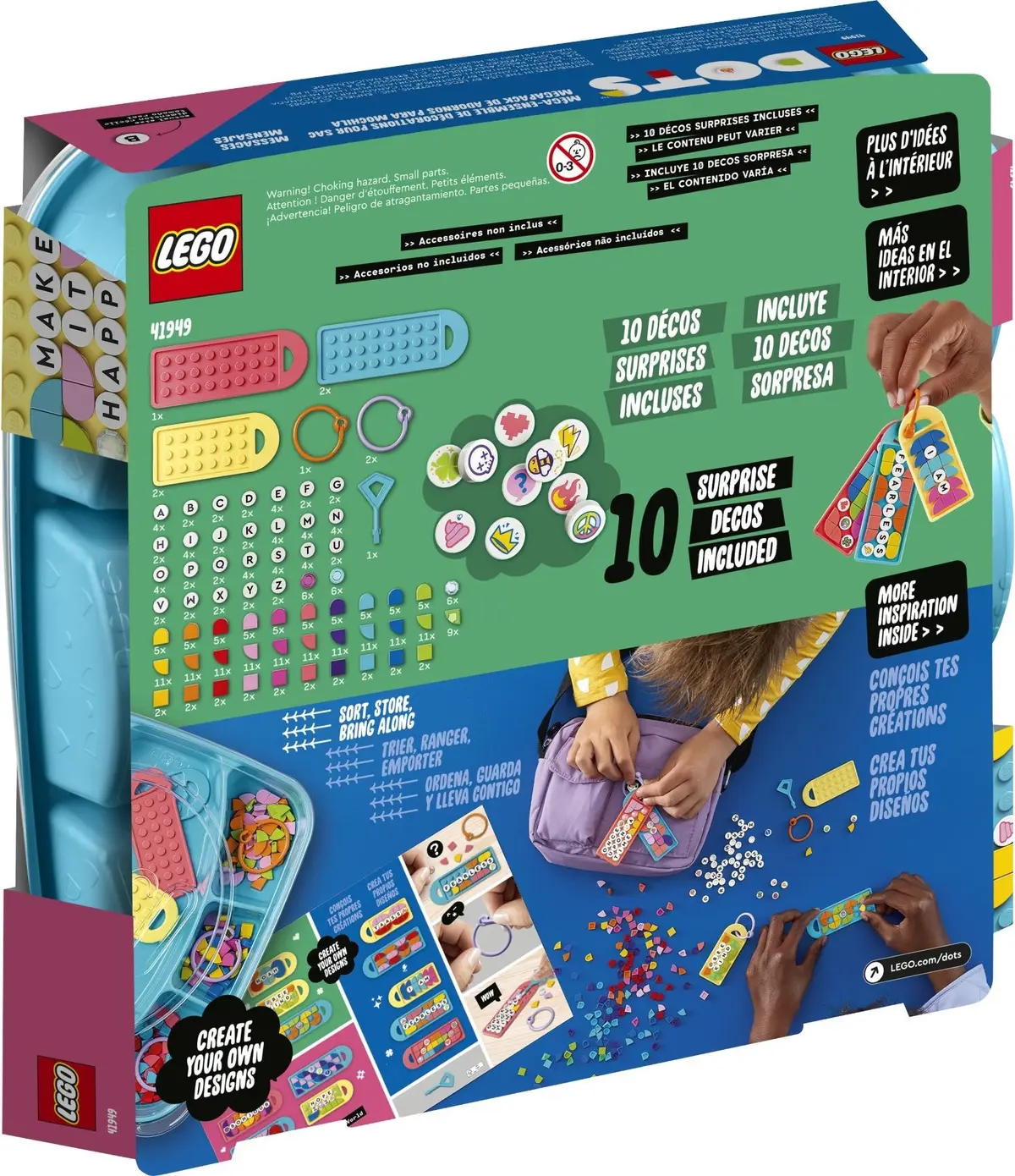 LEGO Dots 41949 Bag Tags Mega Pack – Messaging set, image 3