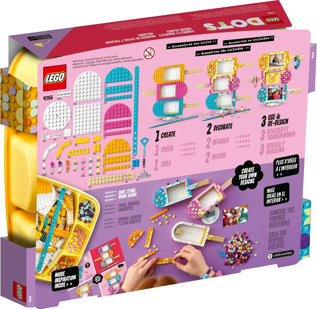 LEGO Dots 41956 Picture Frames & Bracelet Ice Cream set, image 6