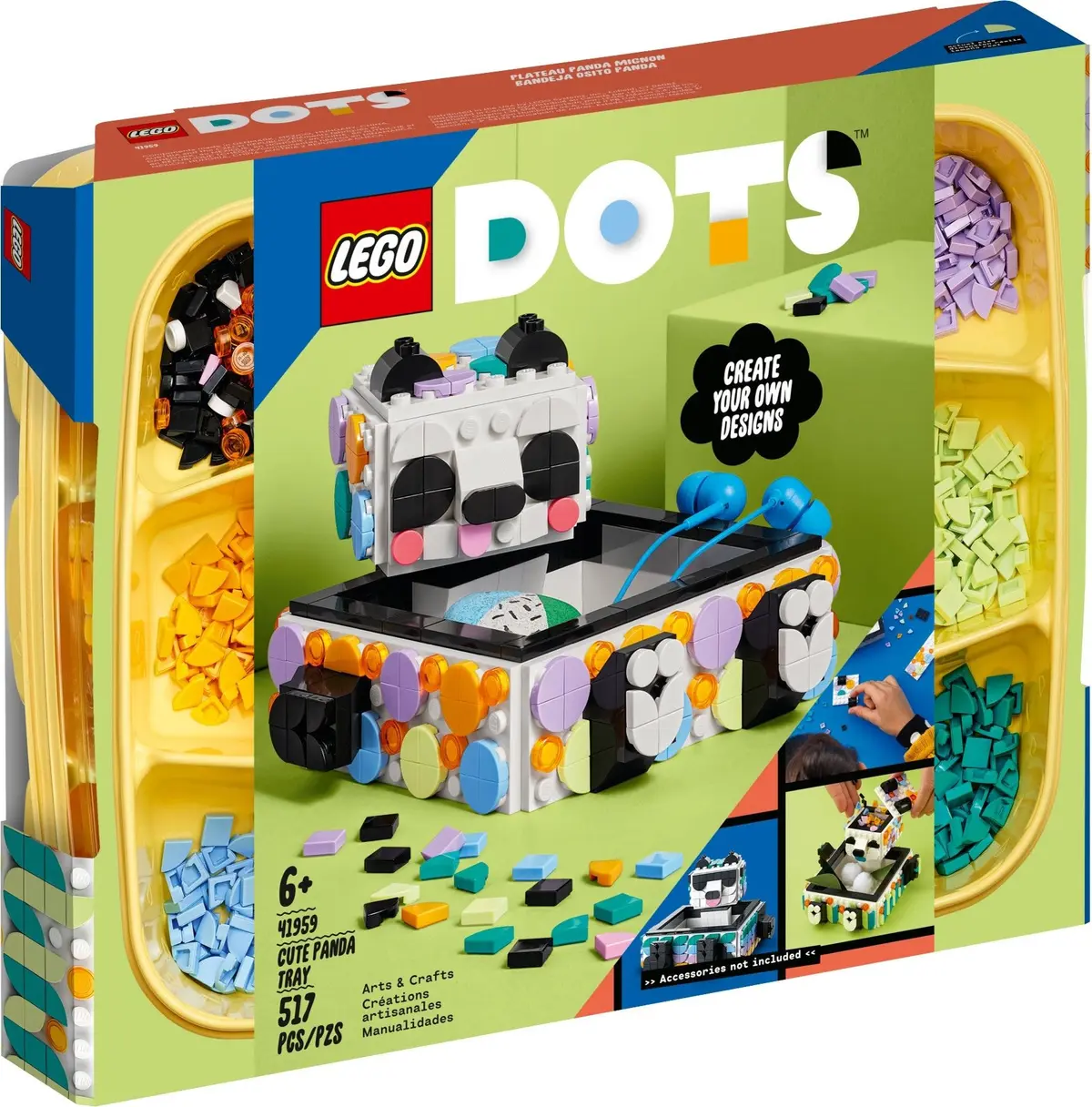 LEGO Dots 41959 Cute Panda Tray set, image 2