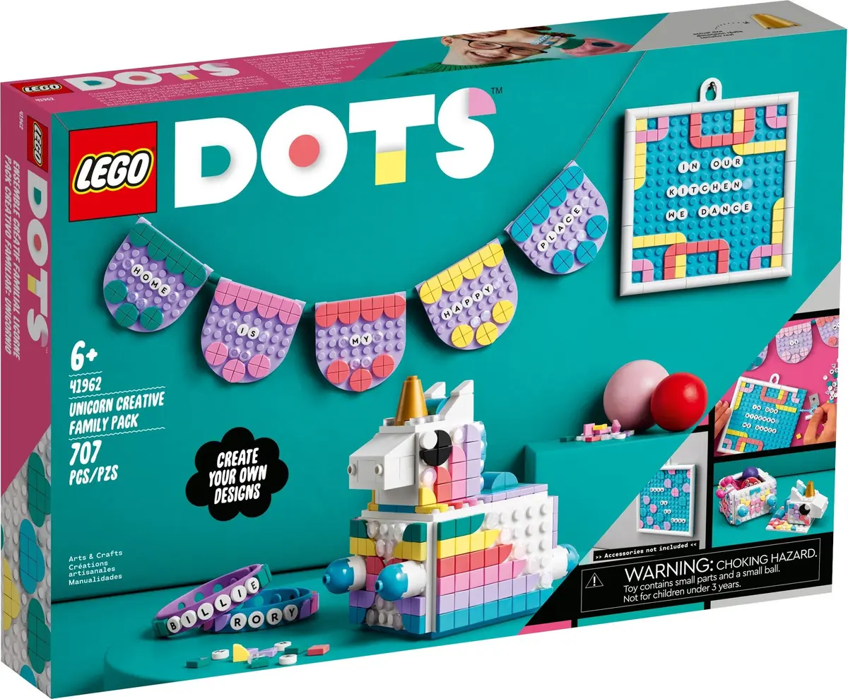 LEGO Dots 41962 Unicorn Creative Family Pack set, image 2