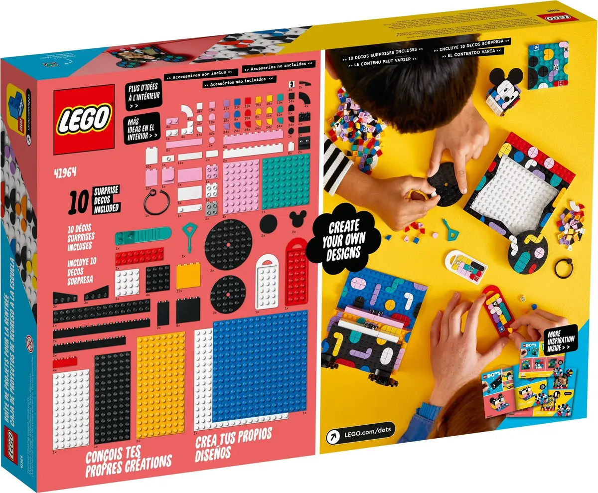 LEGO Dots 41964 Mickey Mouse & Minnie Mouse Back-to-School Project Box set, image 12
