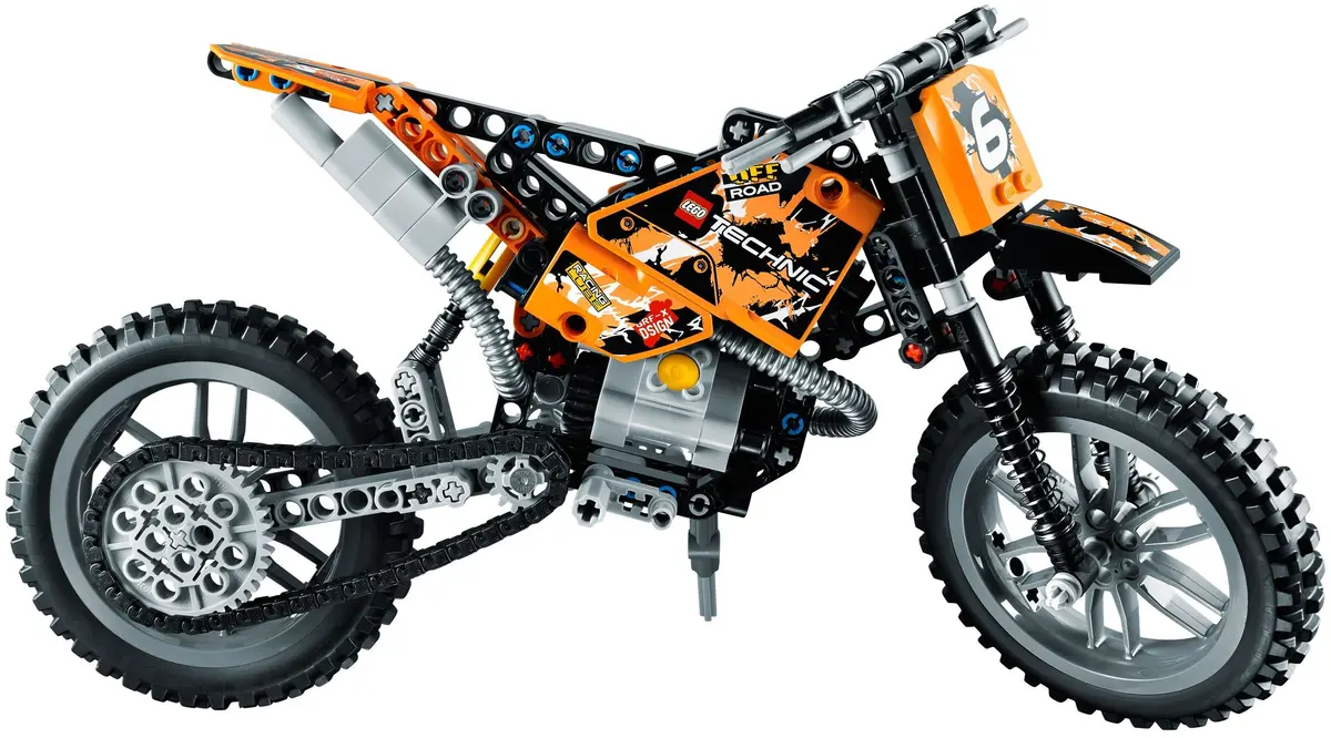 LEGO Technic 42007 Moto Cross Bike set, image 4