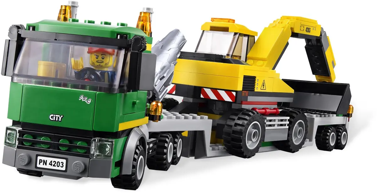 LEGO City 4203 Excavator Transporter set, image 3