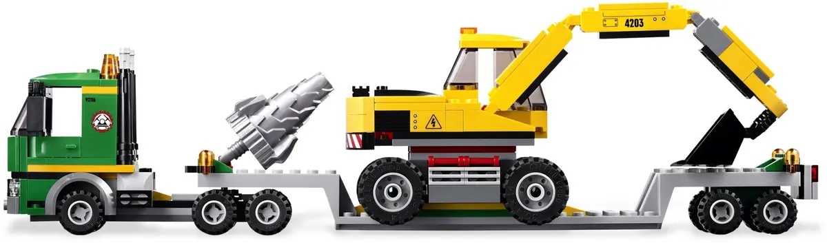 LEGO City 4203 Excavator Transporter set, image 5