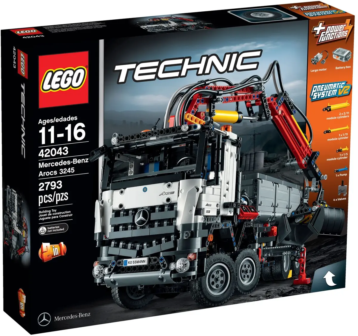 LEGO Technic 42043 Mercedes-Benz Arocs 3245 set, image 2