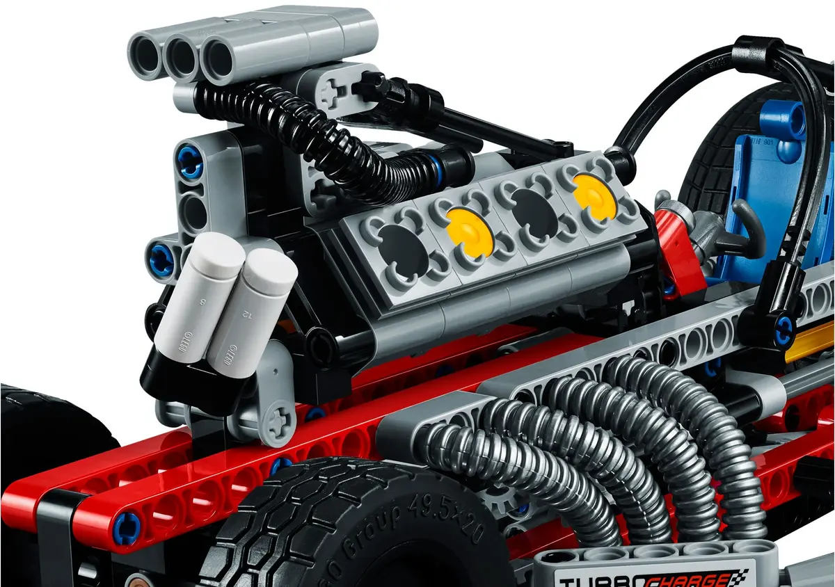 LEGO Technic 42050 Drag Racer set, image 6