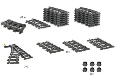 LEGO Trains 4206 9V Train Switching Track Collection set