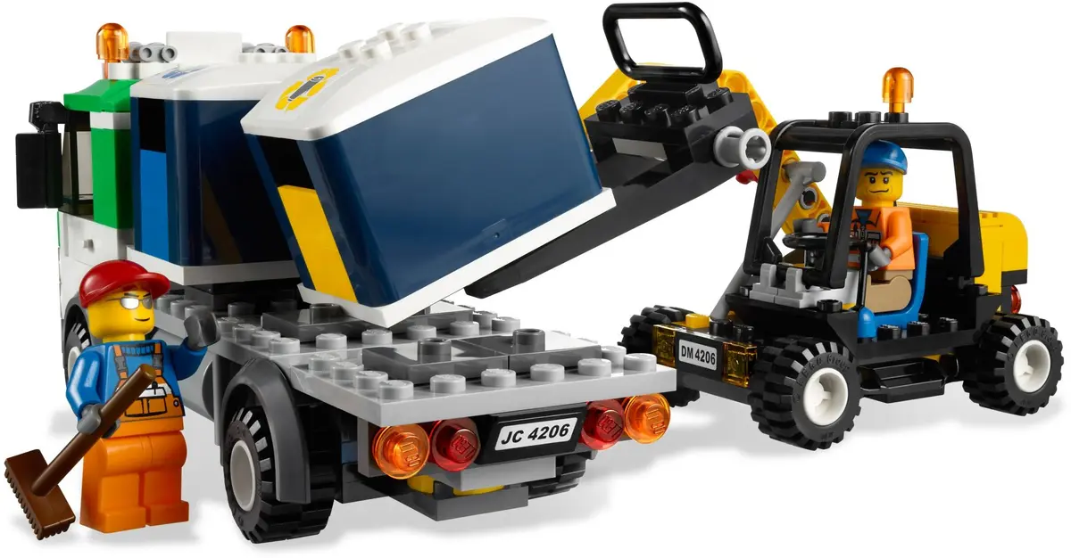 LEGO City 4206 Recycling Truck set, image 5