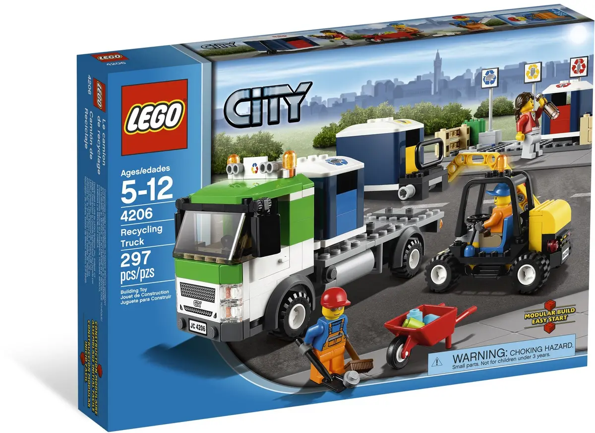 LEGO City 4206 Recycling Truck set, image 2