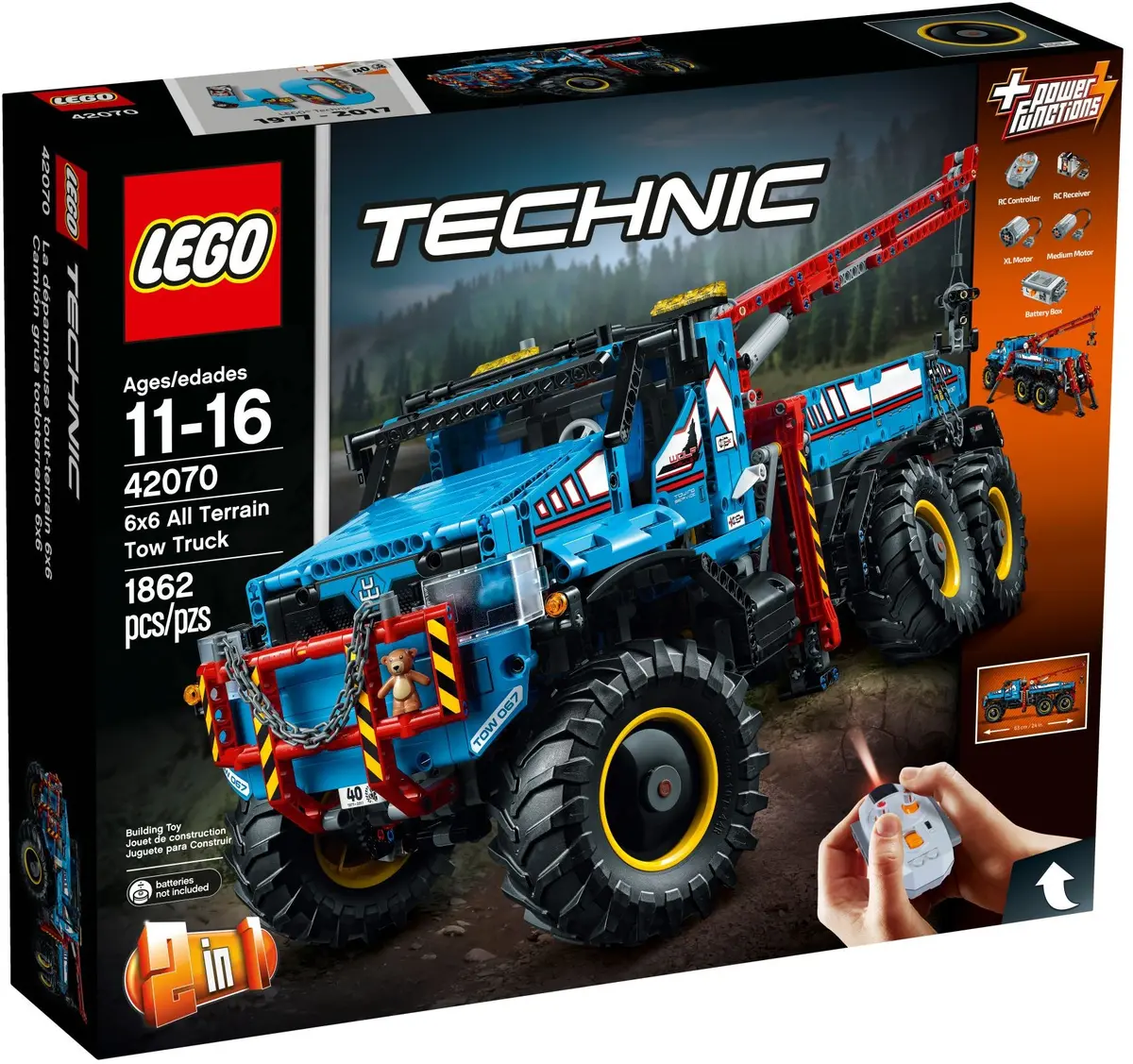 LEGO Technic 42070 6x6 All Terrain Tow Truck set, image 2