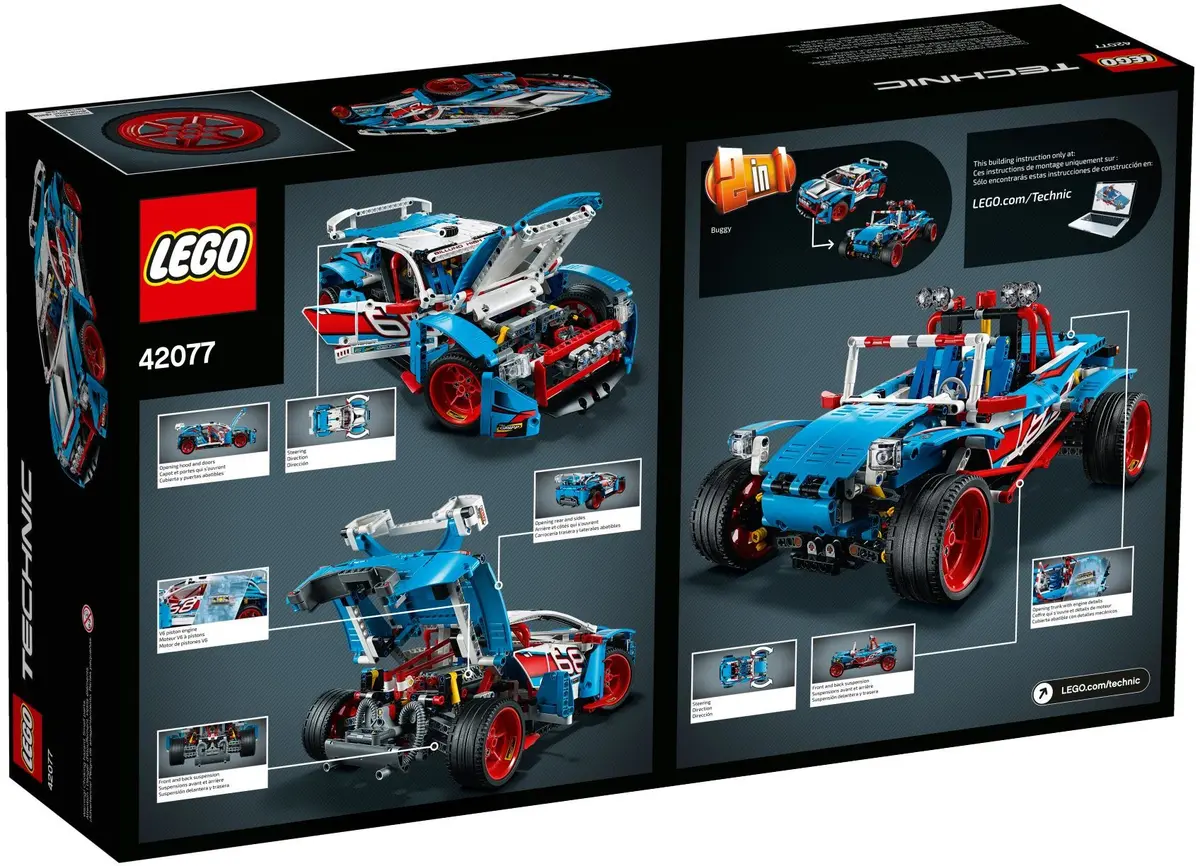 LEGO Technic 42077 Rally Car set, image 3