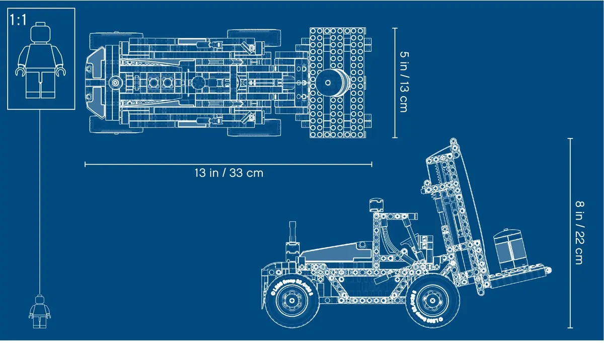 LEGO Technic 42079 Heavy Duty Forklift set, image 6