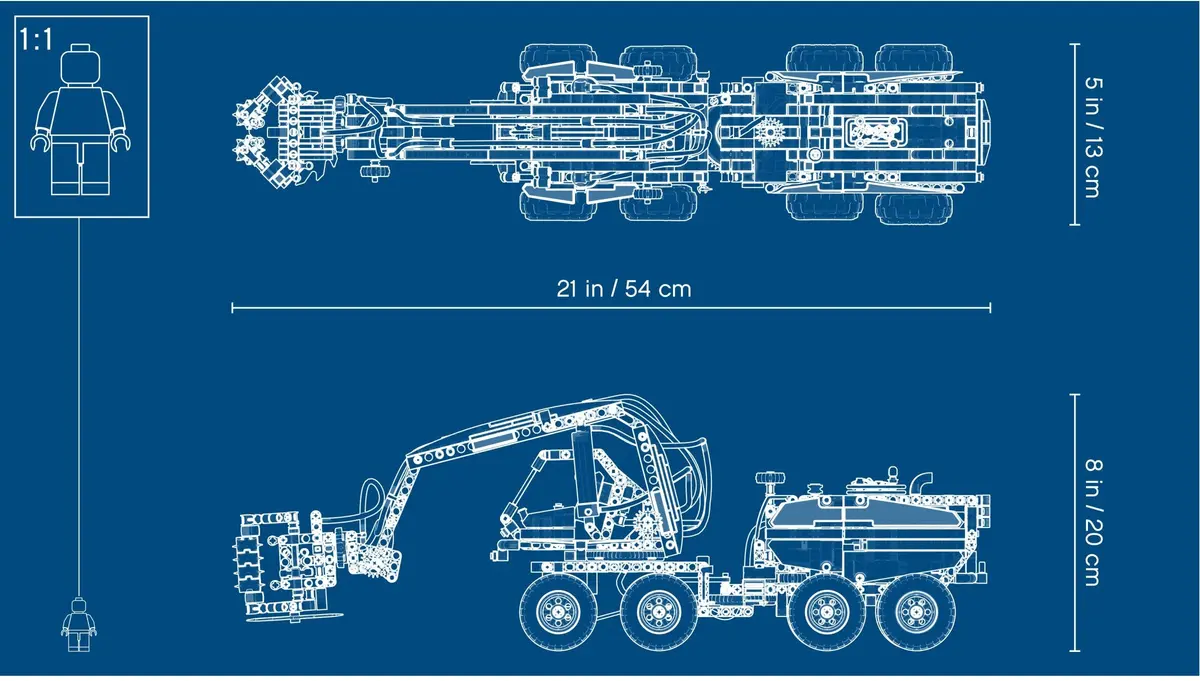 LEGO Technic 42080 Forest Harvester set, image 6
