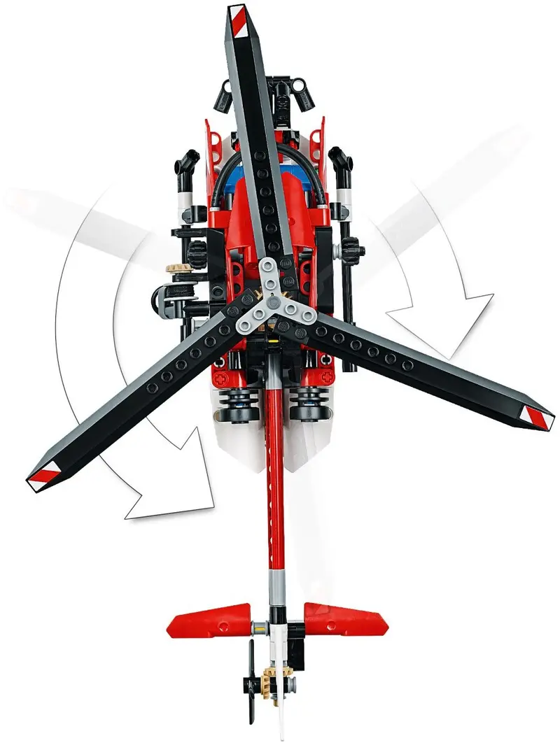 LEGO Technic 42092 Rescue Helicopter set, image 4