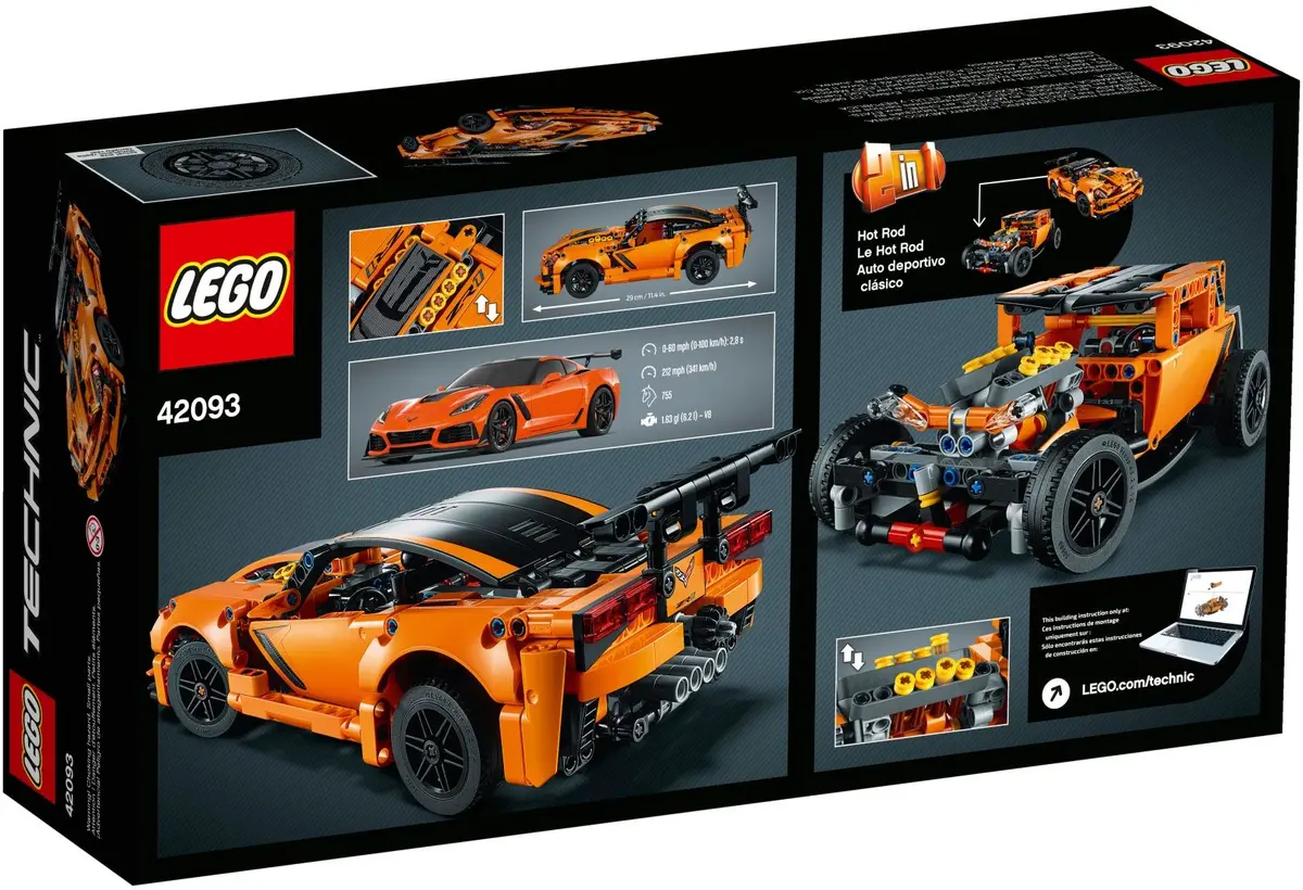 LEGO Technic 42093 Chevrolet Corvette ZR1 set, image 4