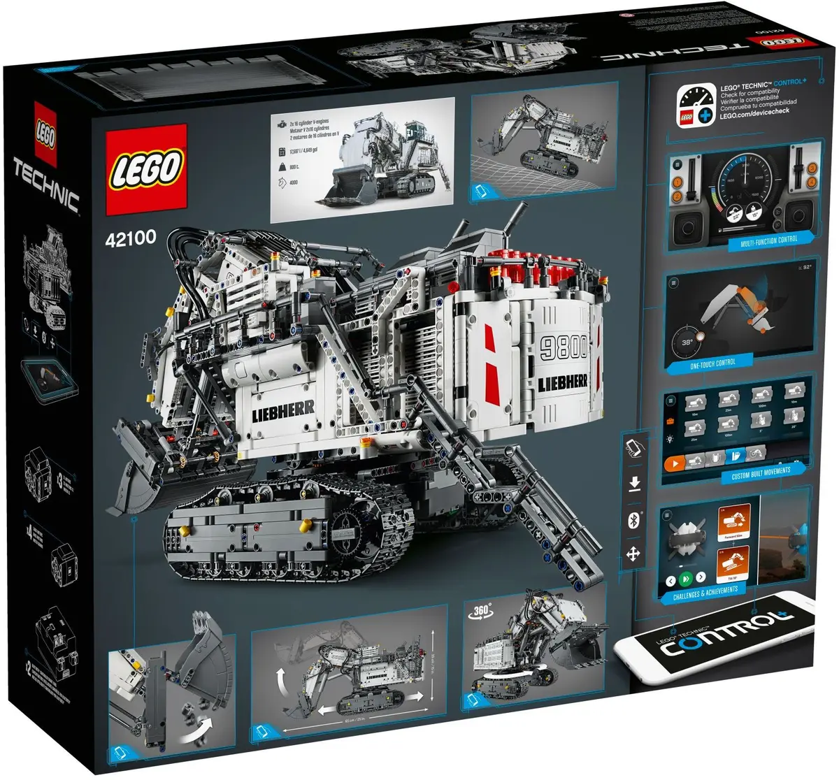 LEGO Technic 42100 Liebherr R 9800 set, image 8