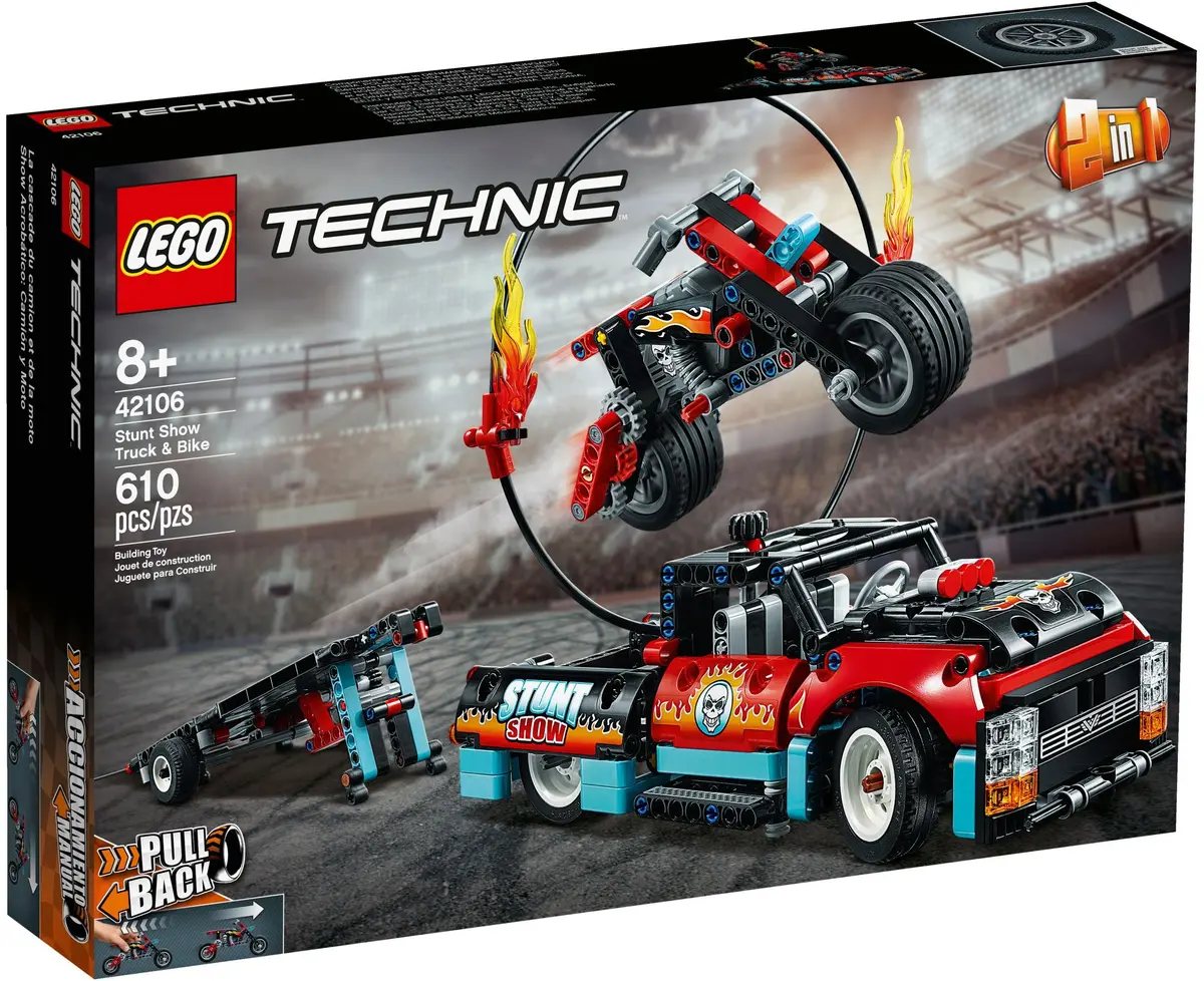 LEGO Technic 42106 Stunt Show Truck & Bike set, image 2