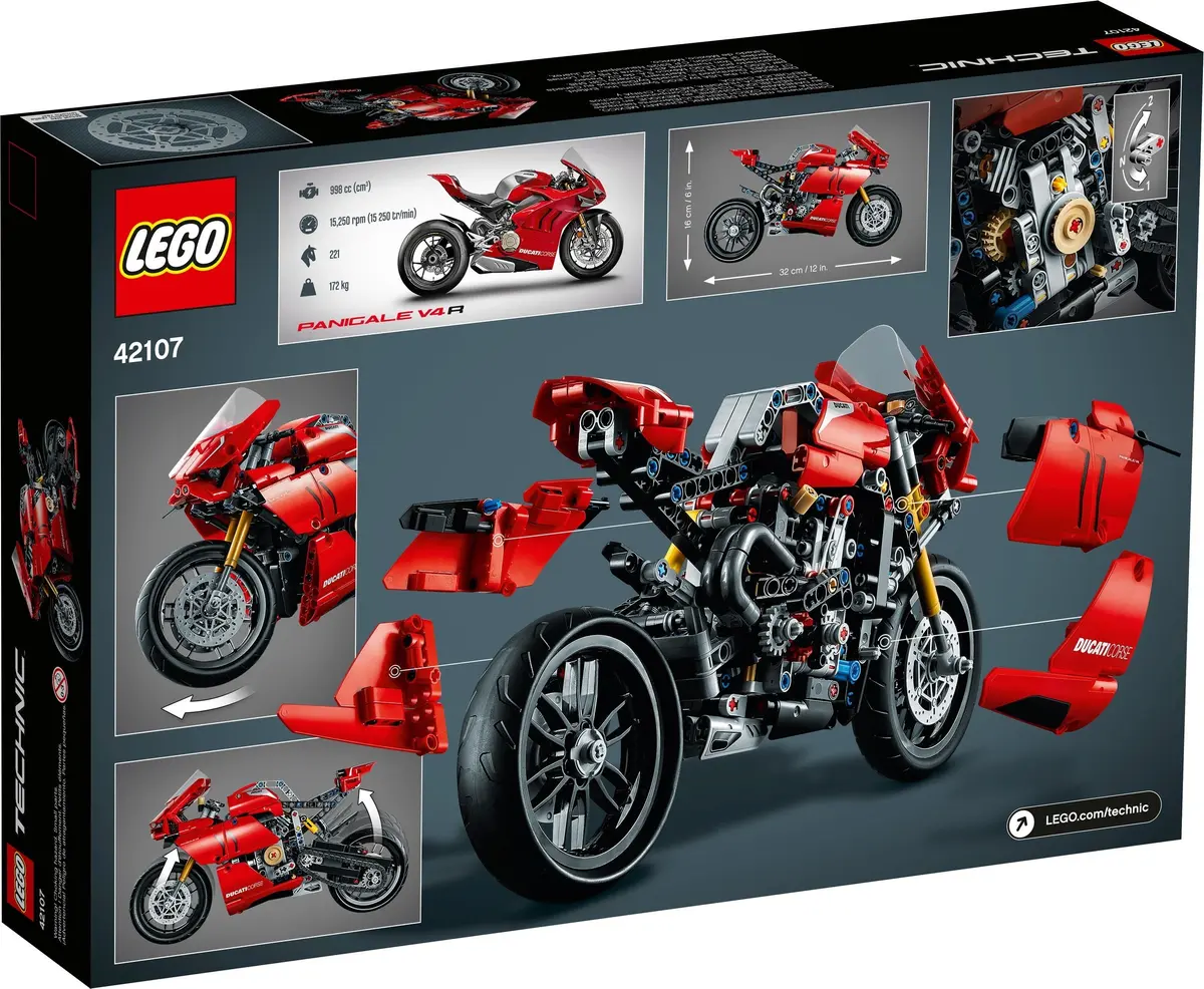 LEGO Technic 42107 Ducati Panigale V4 R set, image 9