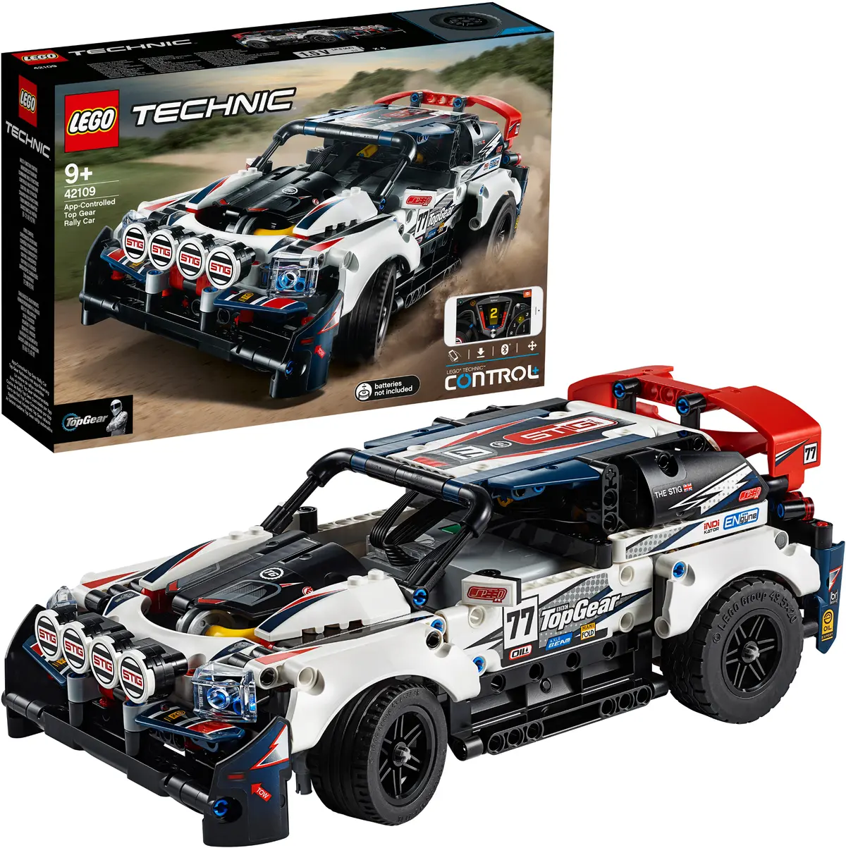 LEGO Technic 42109 App-Controlled Top Gear Rally Car set, image 4