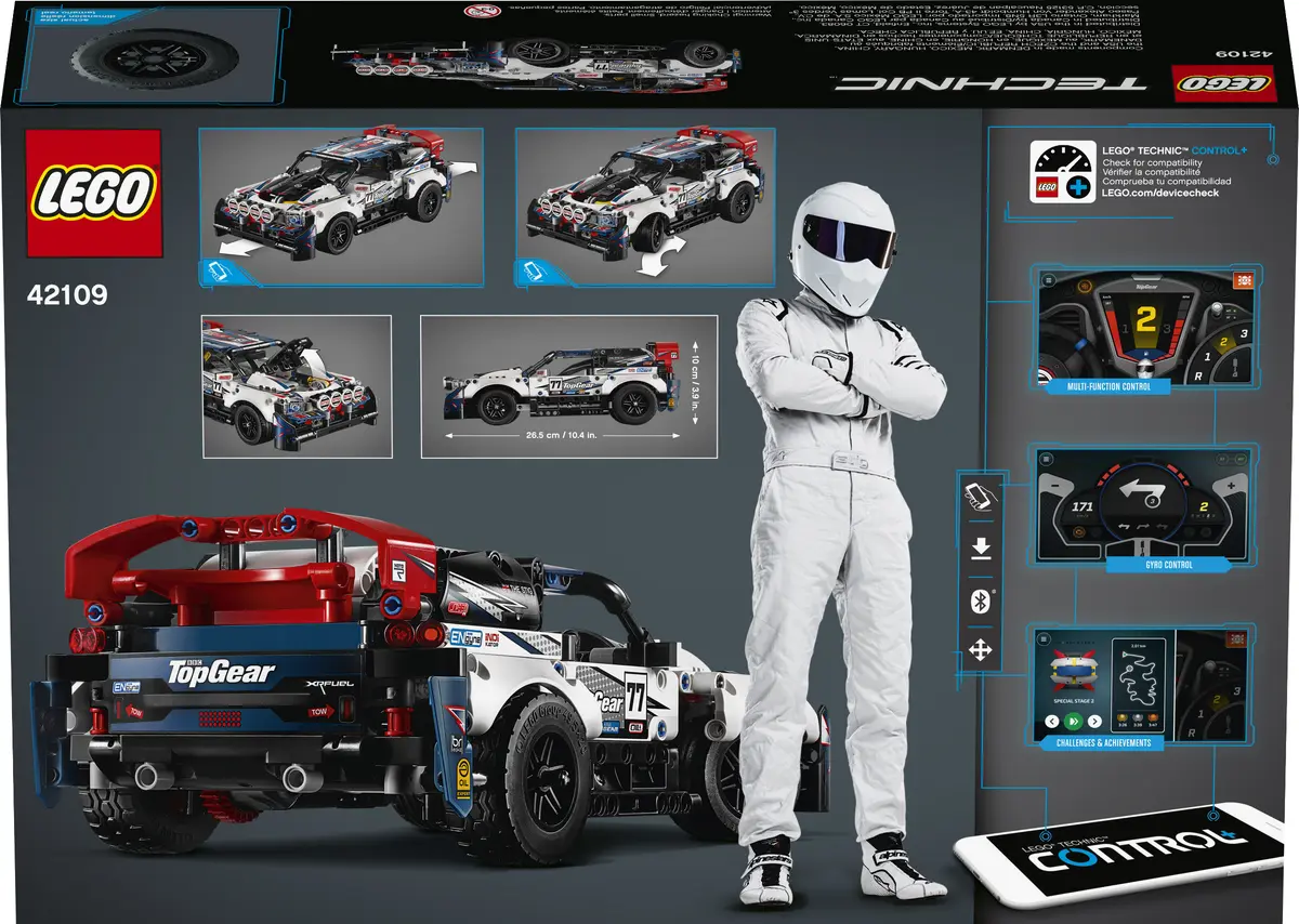 LEGO Technic 42109 App-Controlled Top Gear Rally Car set, image 3