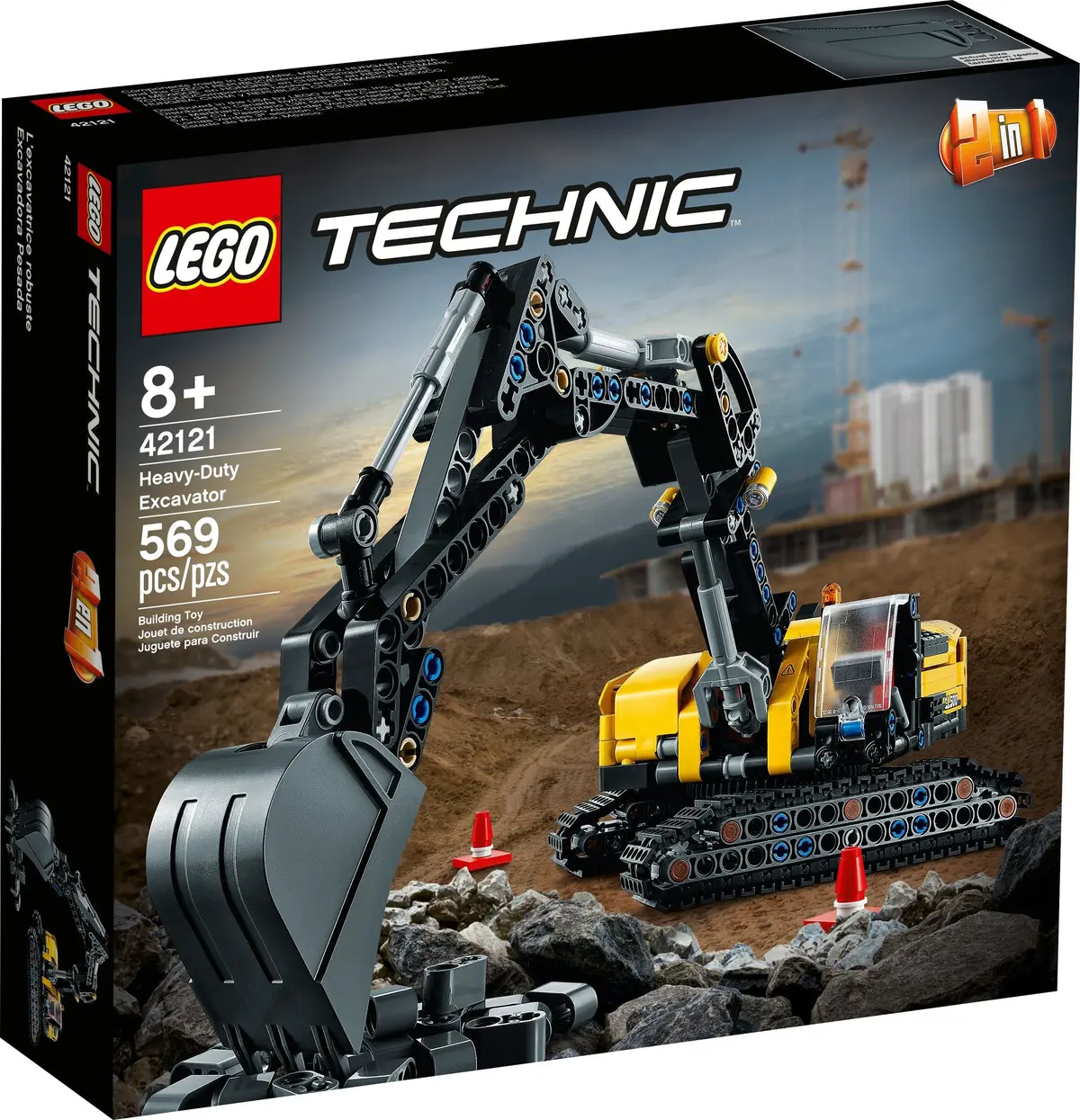 LEGO Technic 42121 Heavy Duty Excavator set, image 2