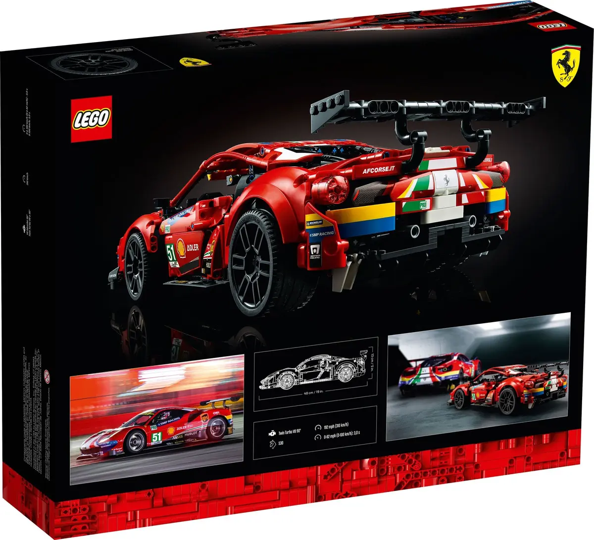 LEGO Technic 42125 Ferrari 488 GTE 'AF Corse #51' set, image 6