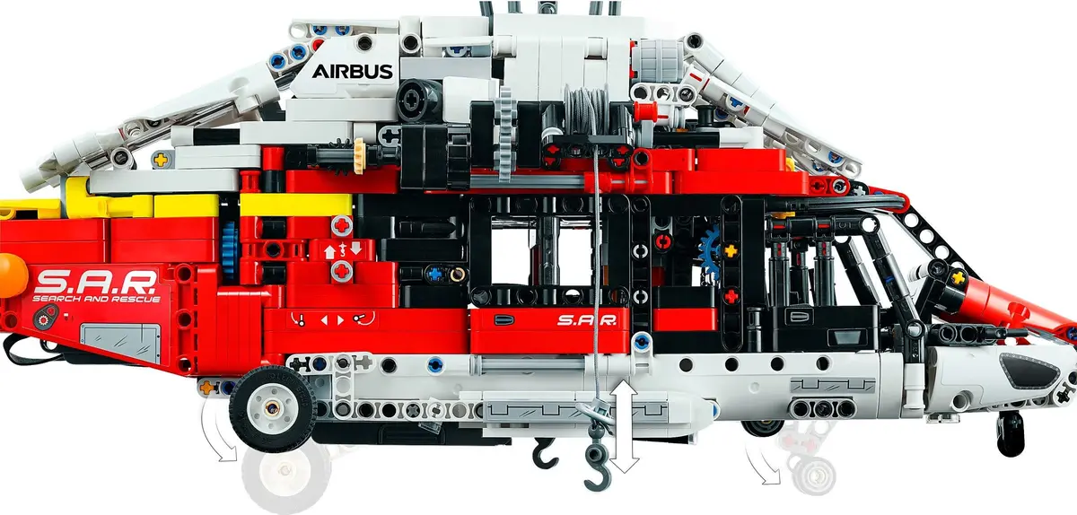 LEGO Technic 42145 Airbus H175 Rescue Helicopter set, image 6