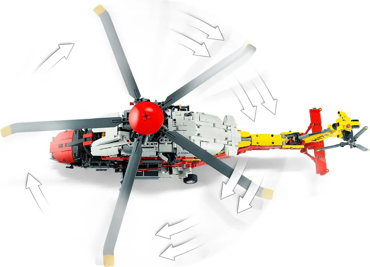 LEGO Technic 42145 Airbus H175 Rescue Helicopter set, image 7